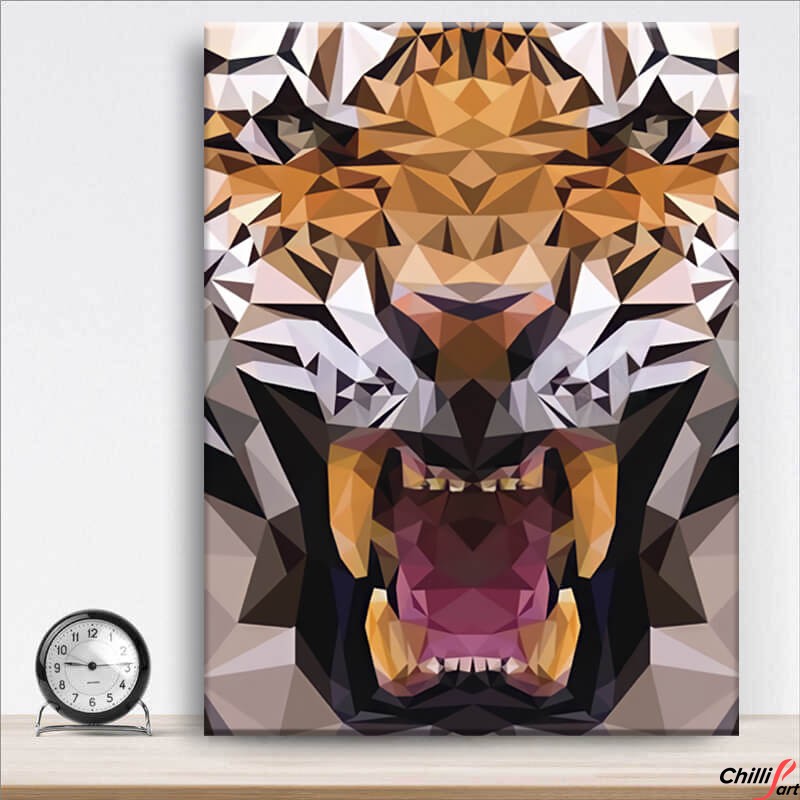 Картина Geometric Tiger