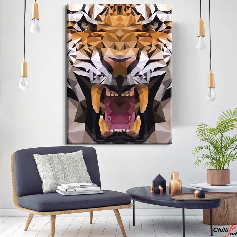 Картина Geometric Tiger