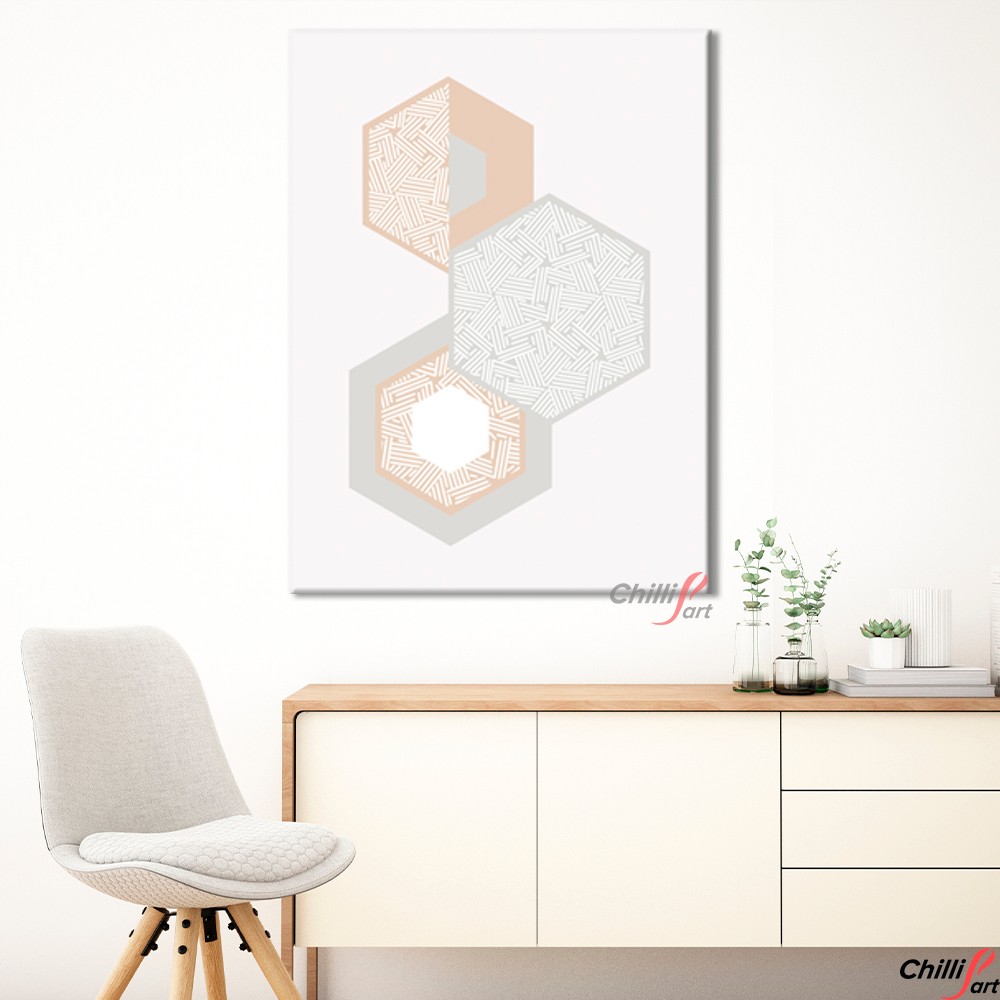 Картина Hexagons Abstraction