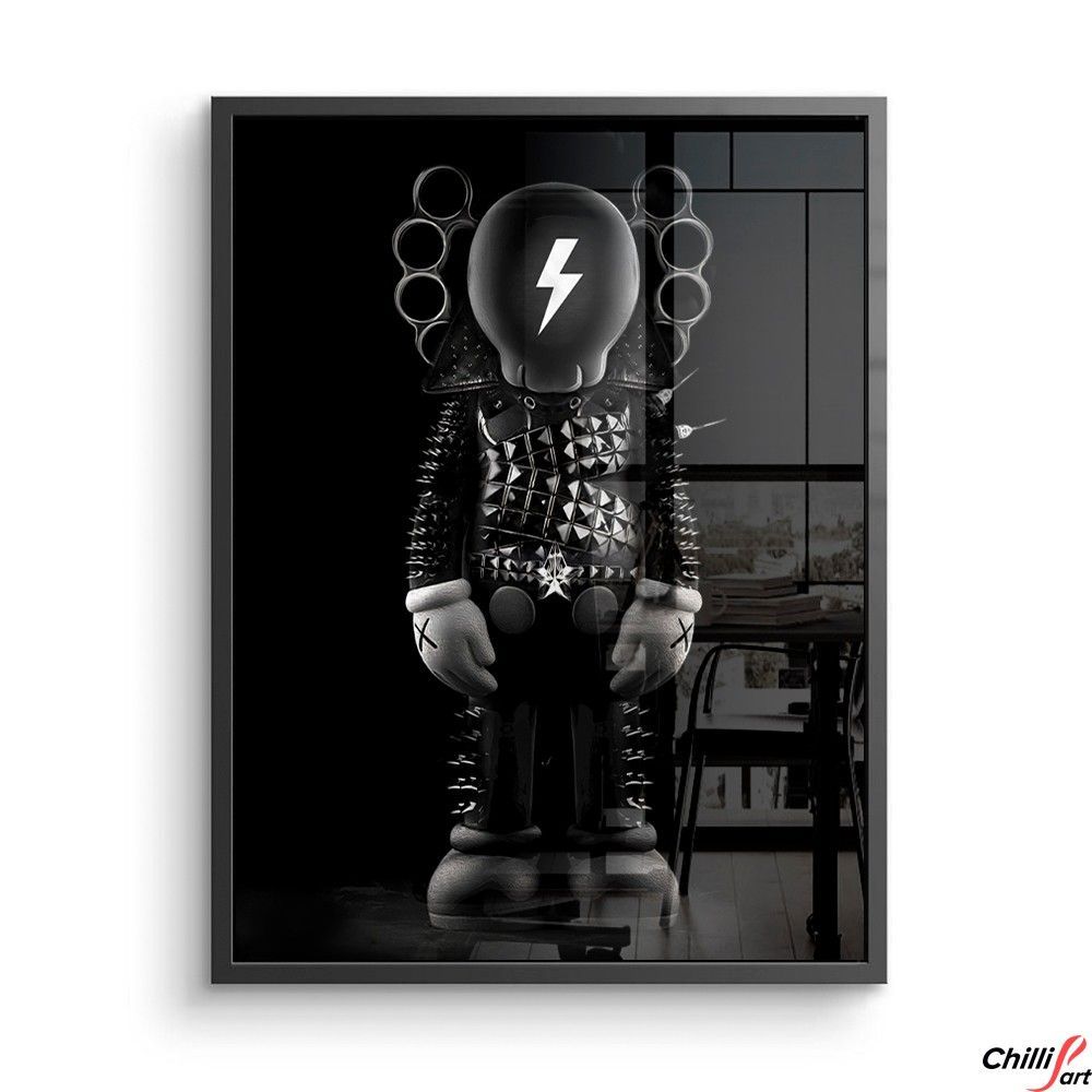 Картина KAWS Lightning - Рамка + Скло