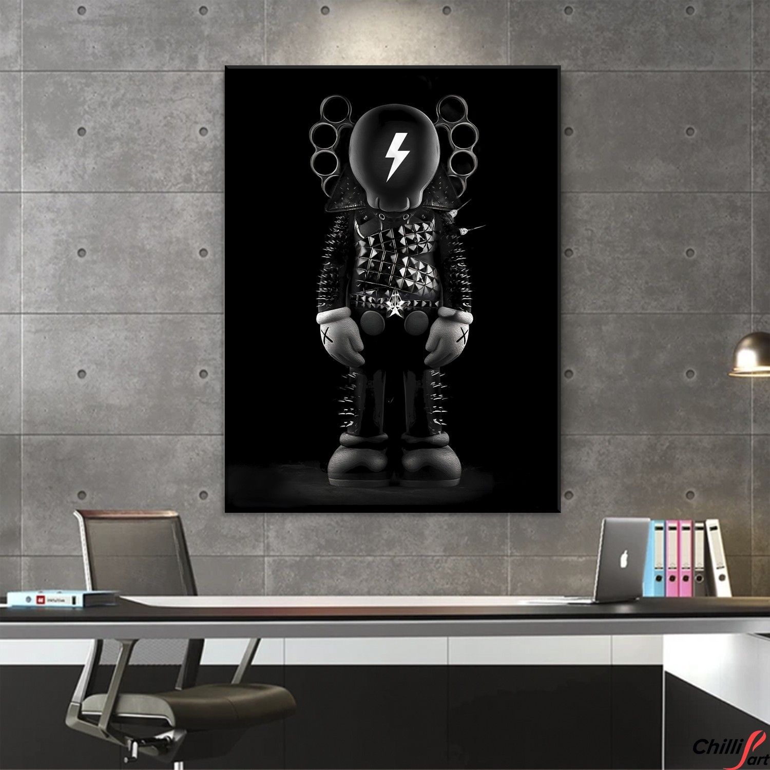 Картина KAWS Lightning - Рамка + Скло