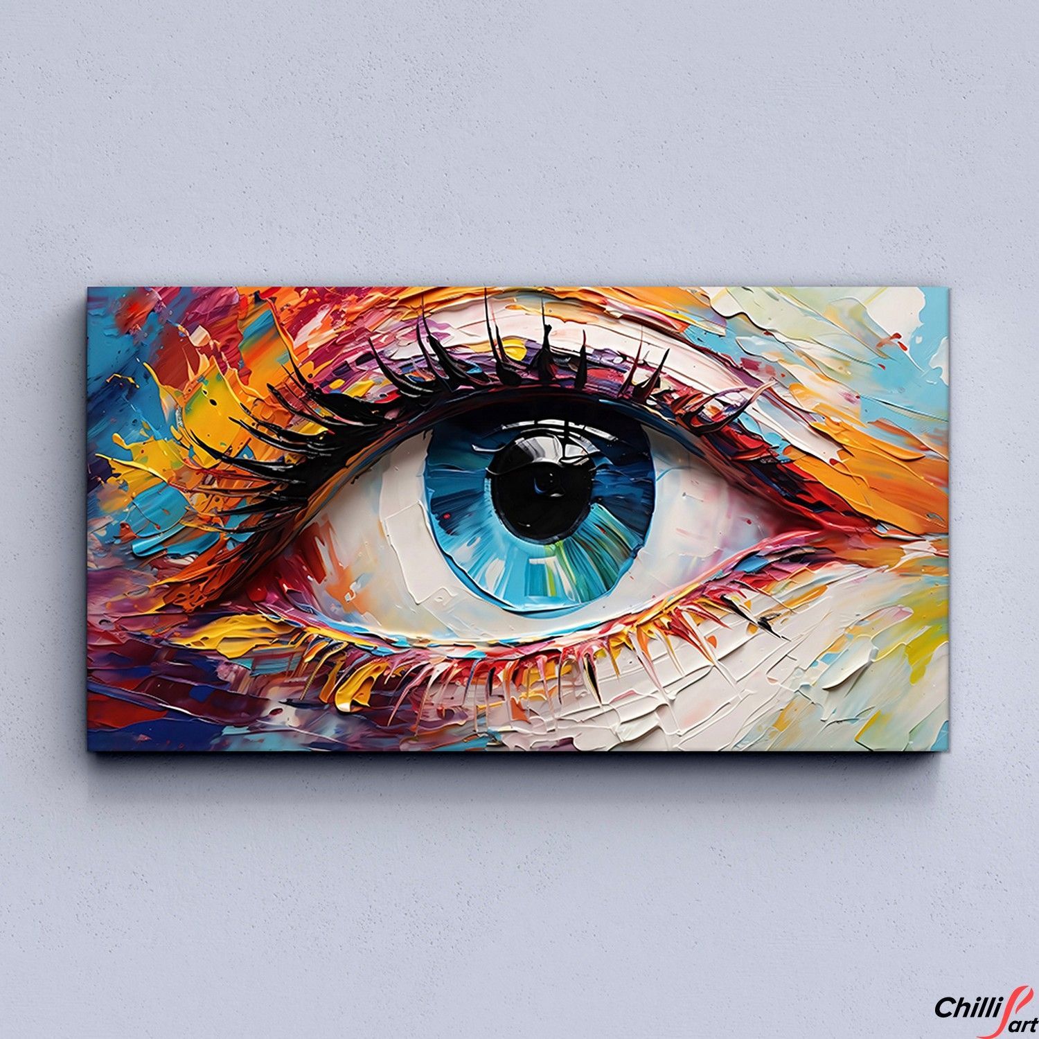 Картина Chromatic Gaze - 40х80 см - БЕЗ РАМКИ