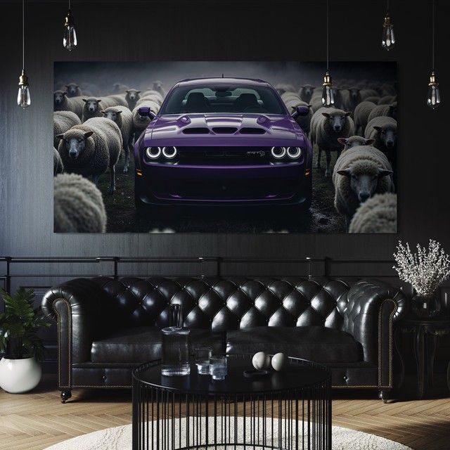 Картина Dodge Charger Hellcat - Violet Rebel