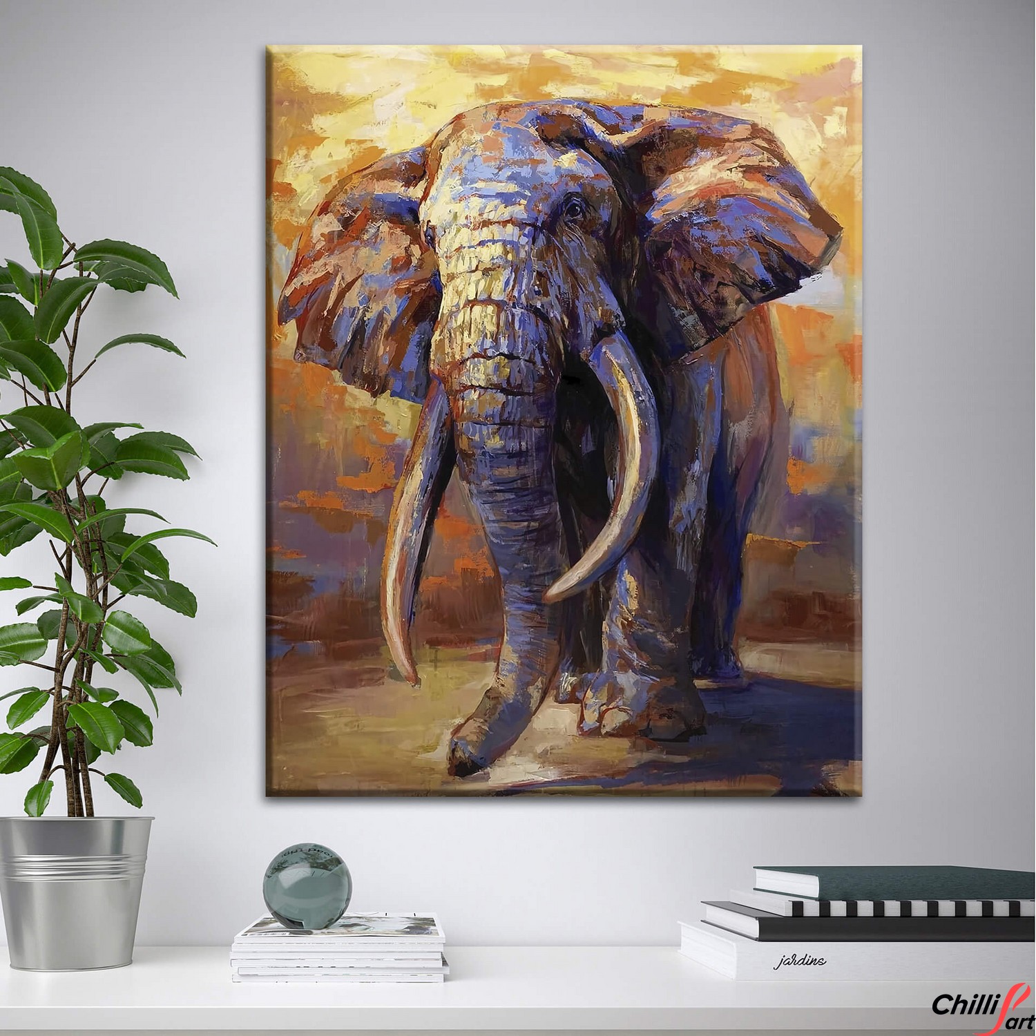 Картина Oil Elephant
