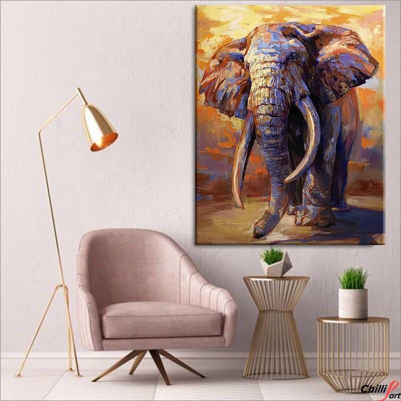 Картина Oil Elephant