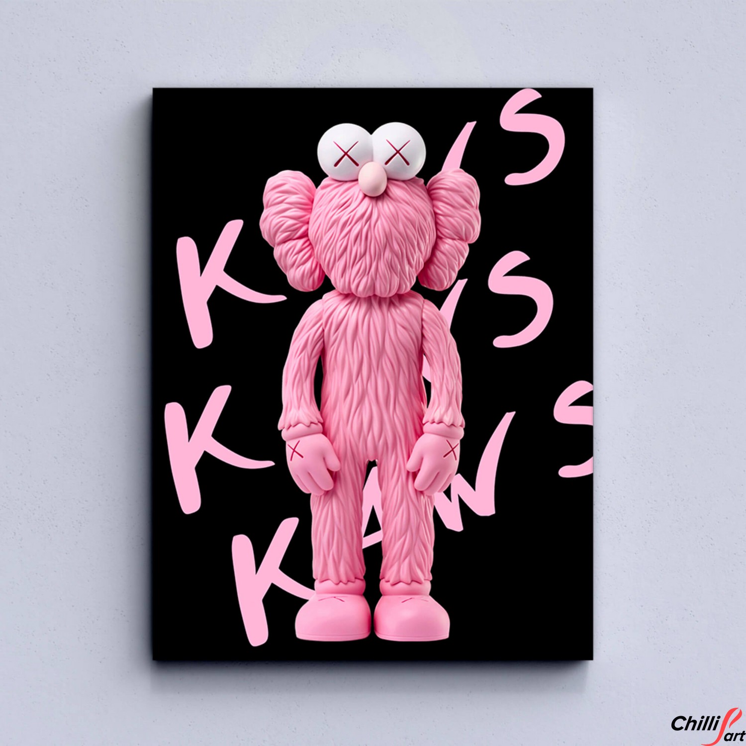 Картина Pink KAWS NGV