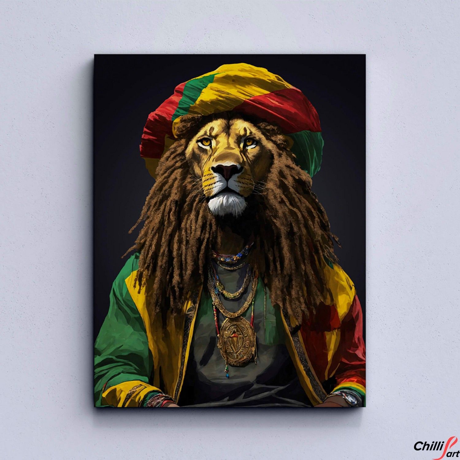Картина Rastafarian lion
