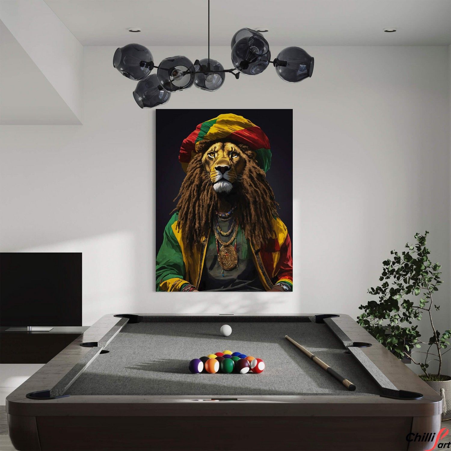 Картина Rastafarian lion