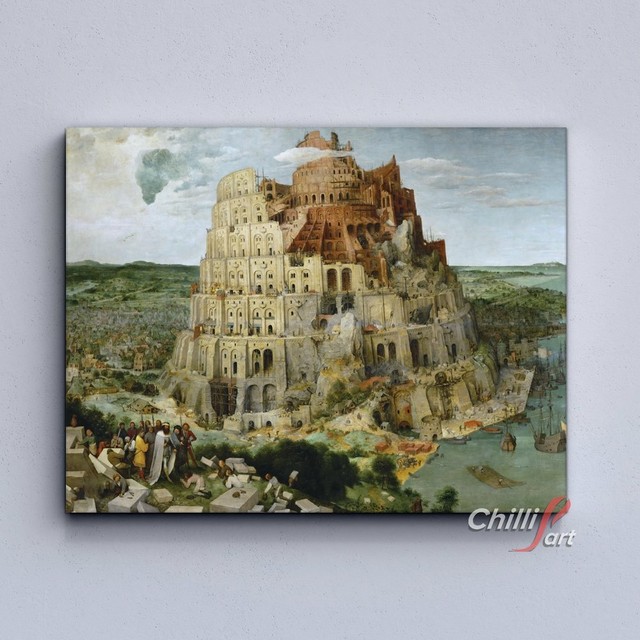 Картина Вавилонская башня