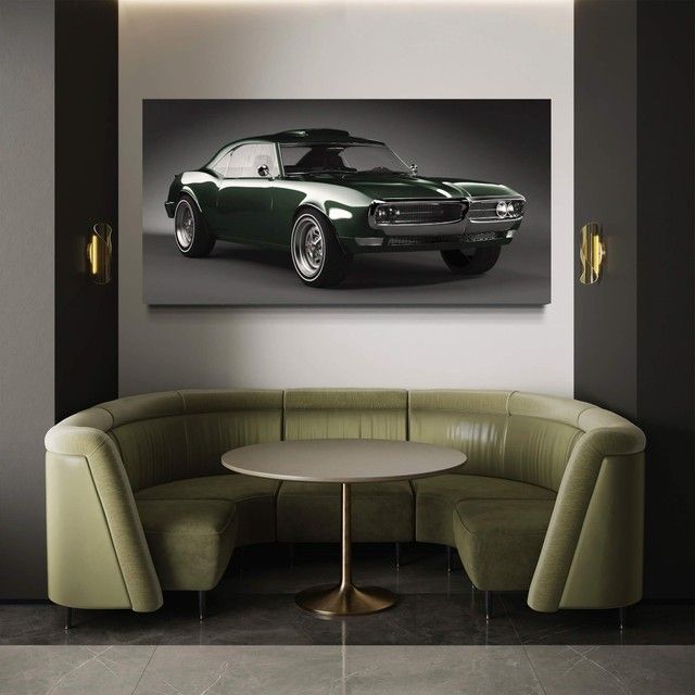 Картина Pontiac Firebird 1967 Green 3D model