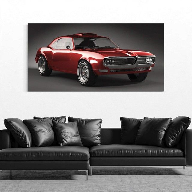 Картина Pontiac Firebird 1967 Red 3D model