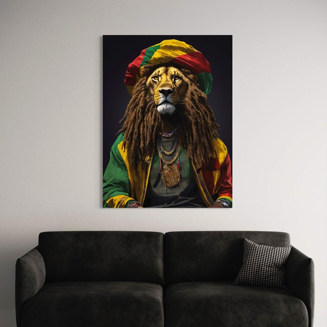 Картина Rastafarian lion