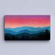 Картина Sunset Mountain Silhouette