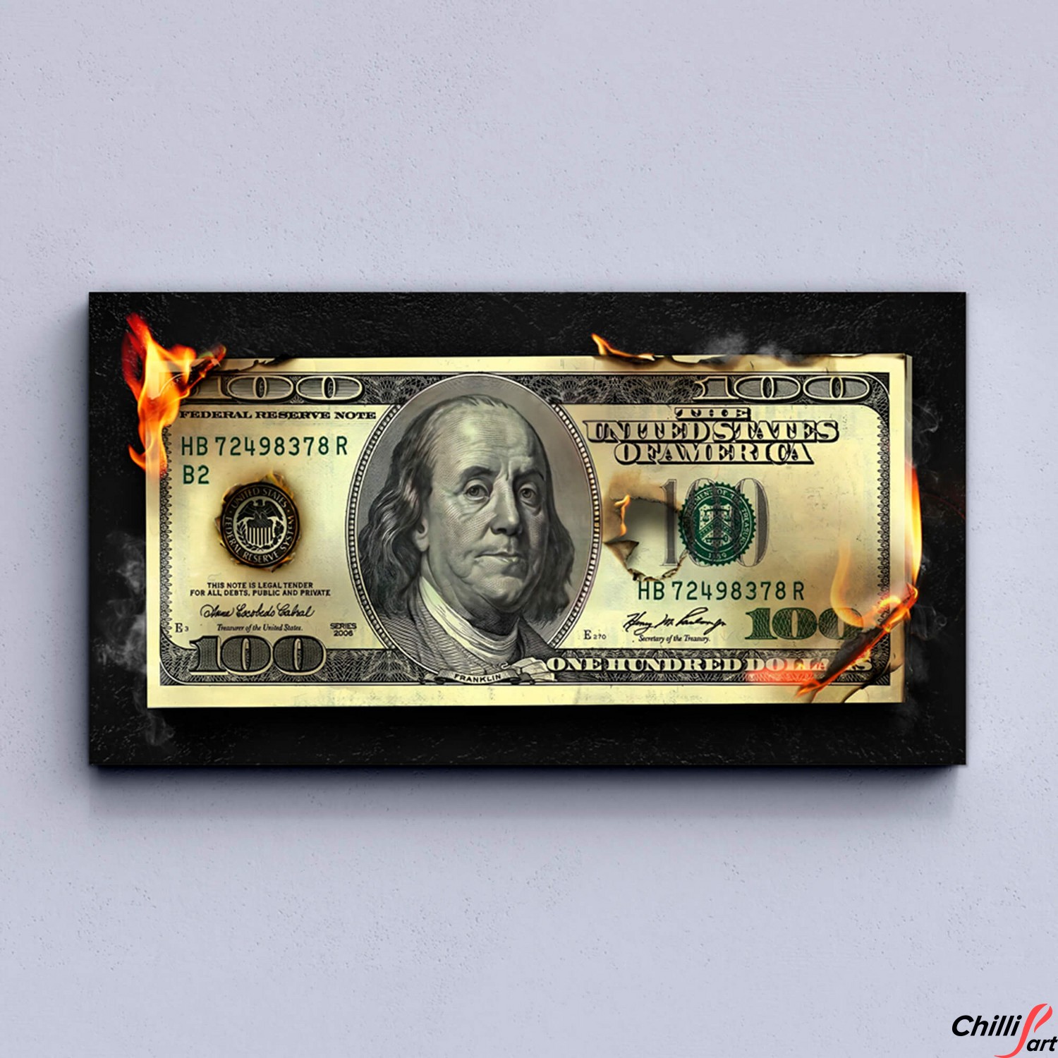 Картина Burning Money