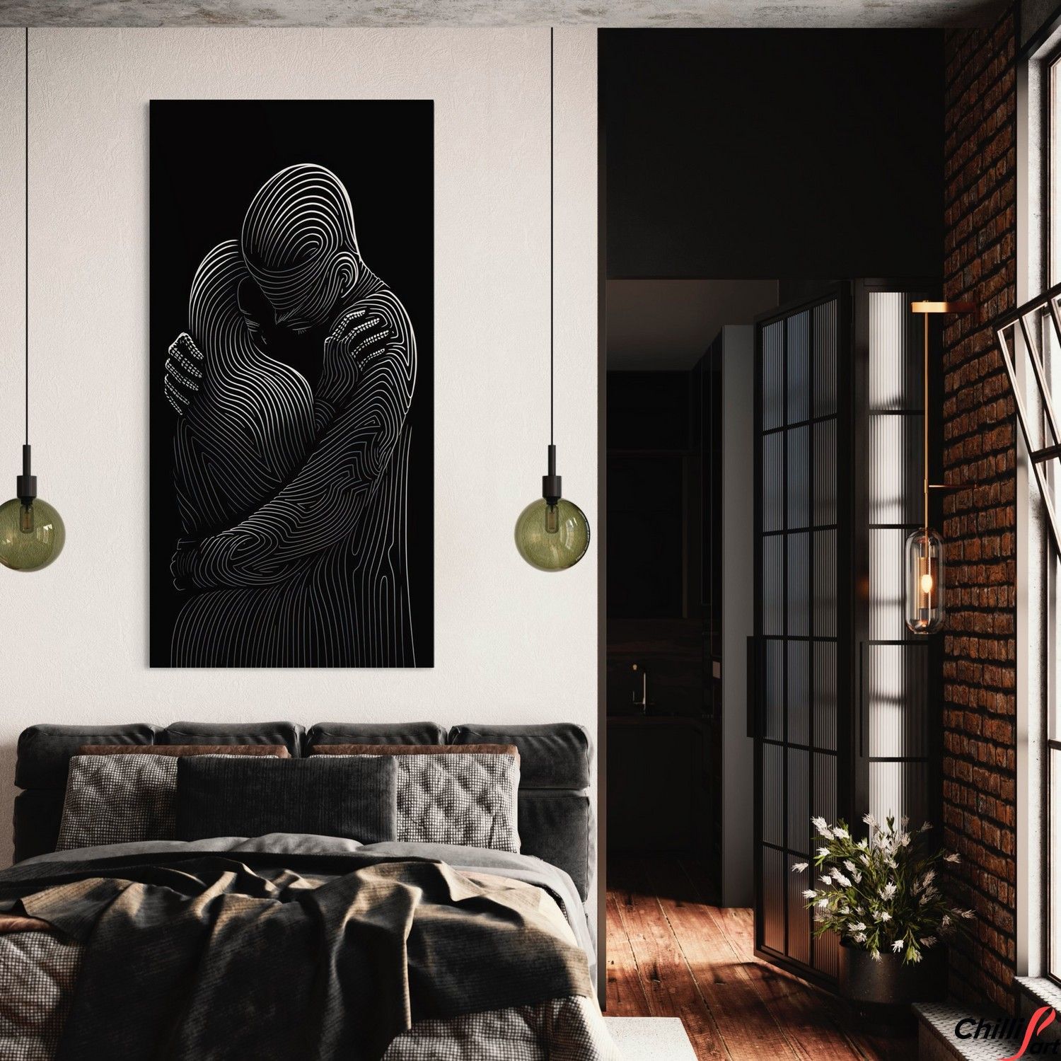 Картина Embrace in Lines