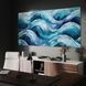 Картина Blue Wave Pattern Abstract