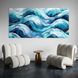 Картина Blue Wave Pattern Abstract