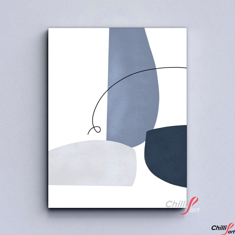 Картина Blue Gray Abstract
