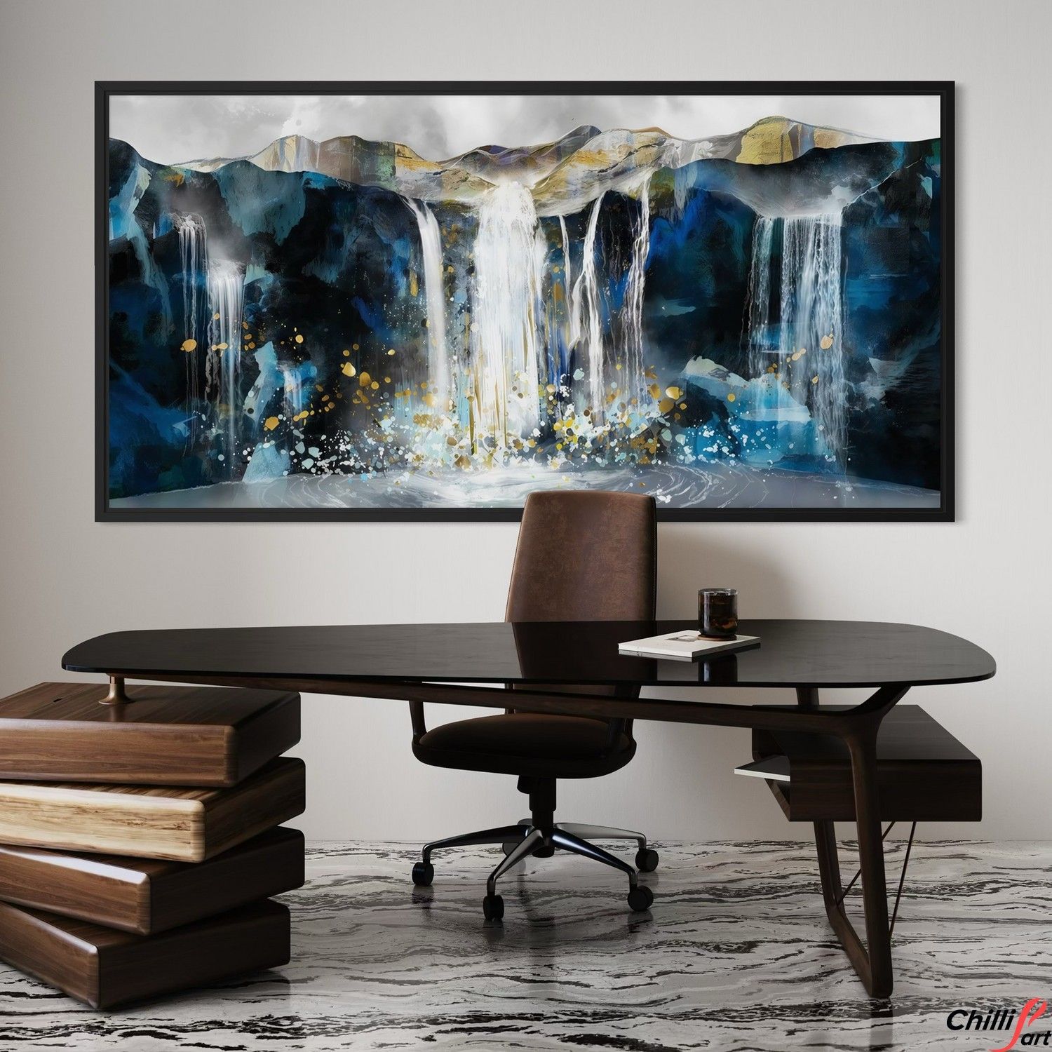 Картина Blue Abyss Waterfall