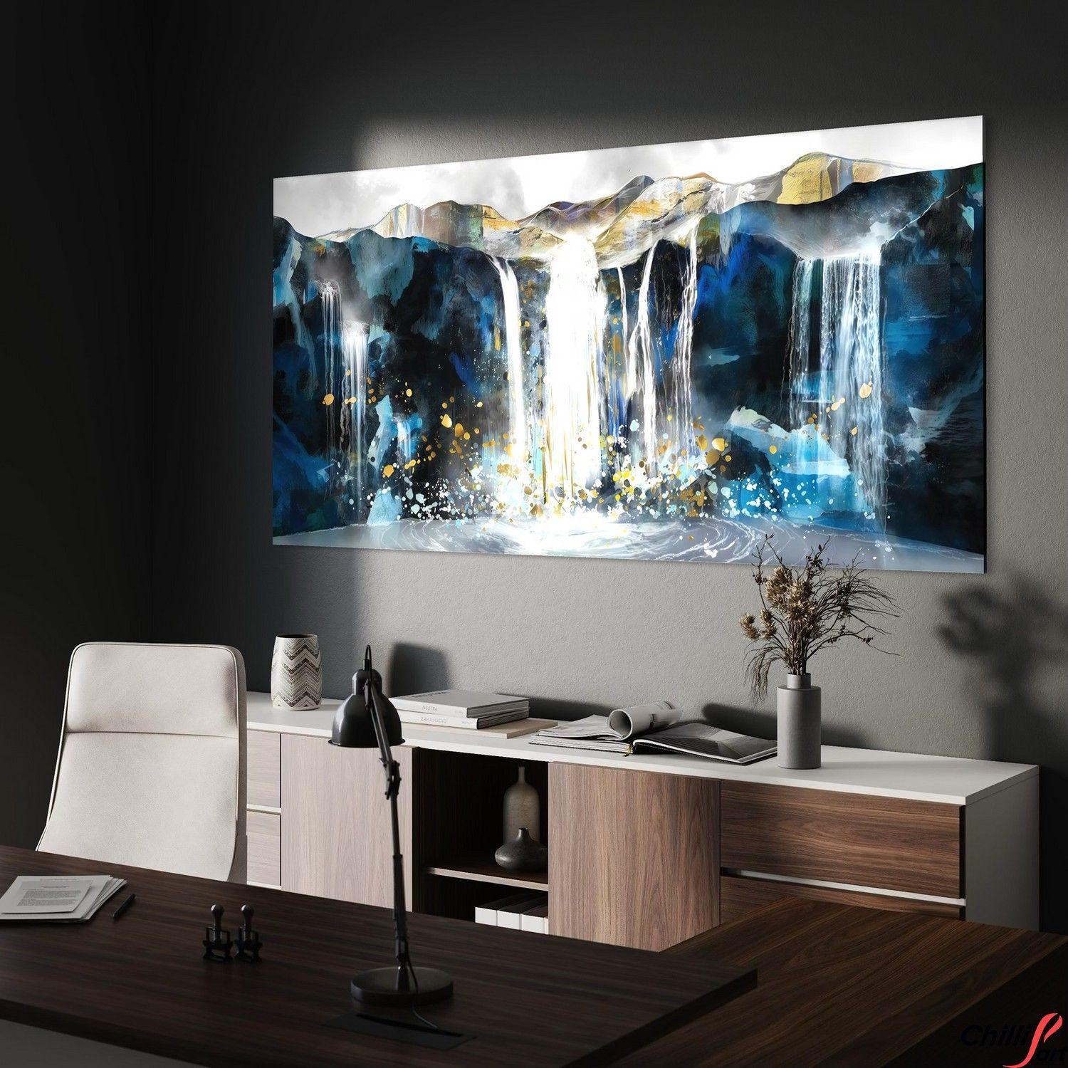Картина Blue Abyss Waterfall