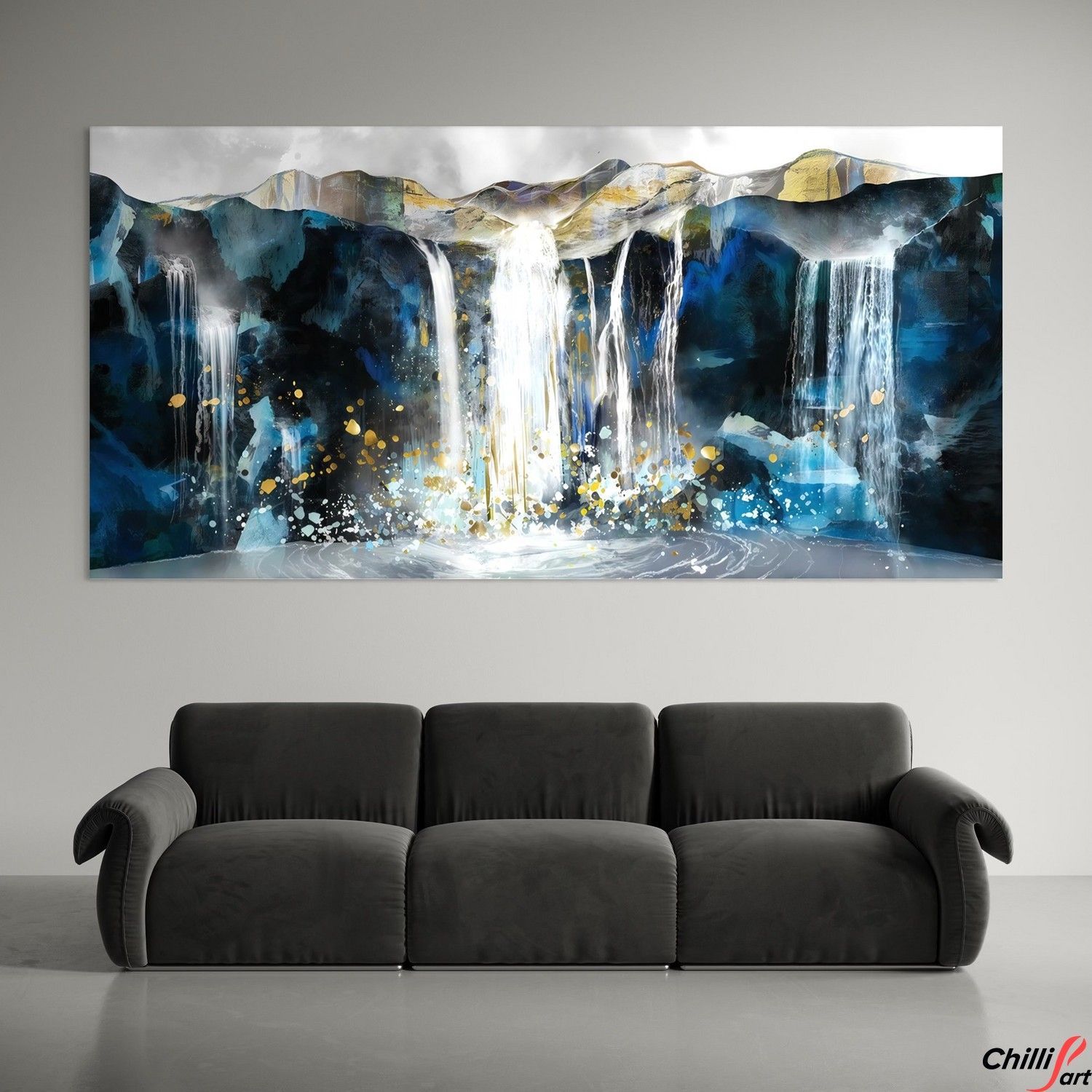 Картина Blue Abyss Waterfall