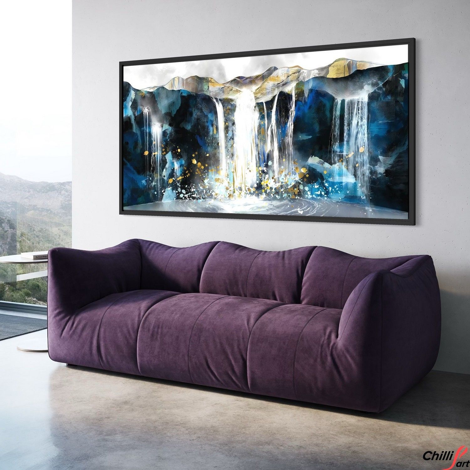 Картина Blue Abyss Waterfall