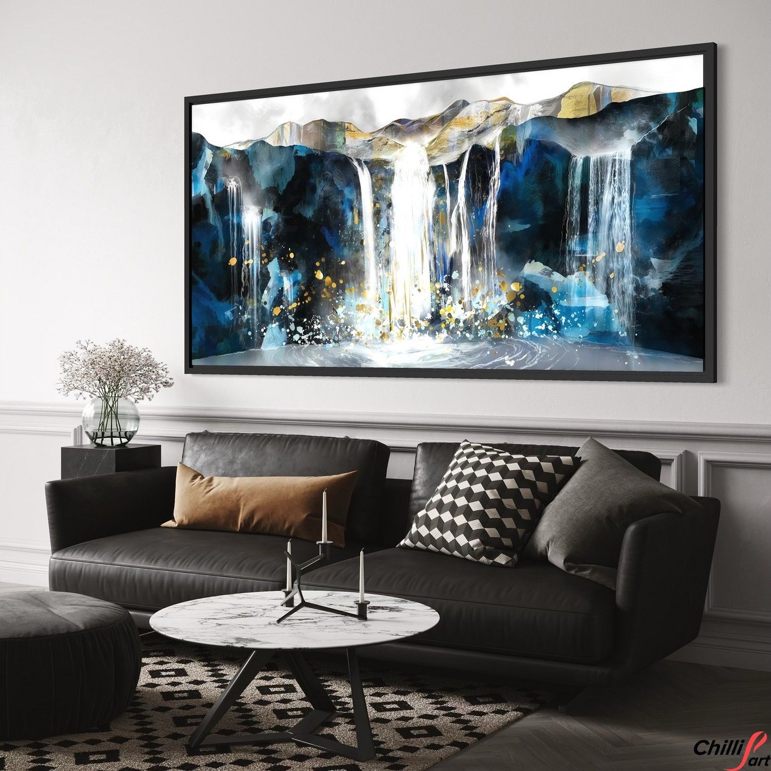 Картина Blue Abyss Waterfall