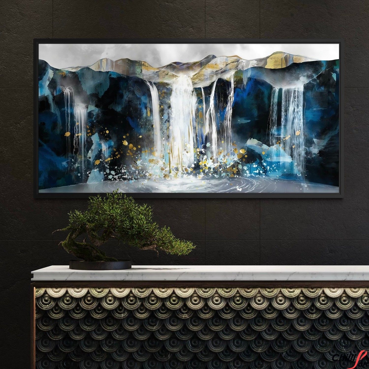 Картина Blue Abyss Waterfall