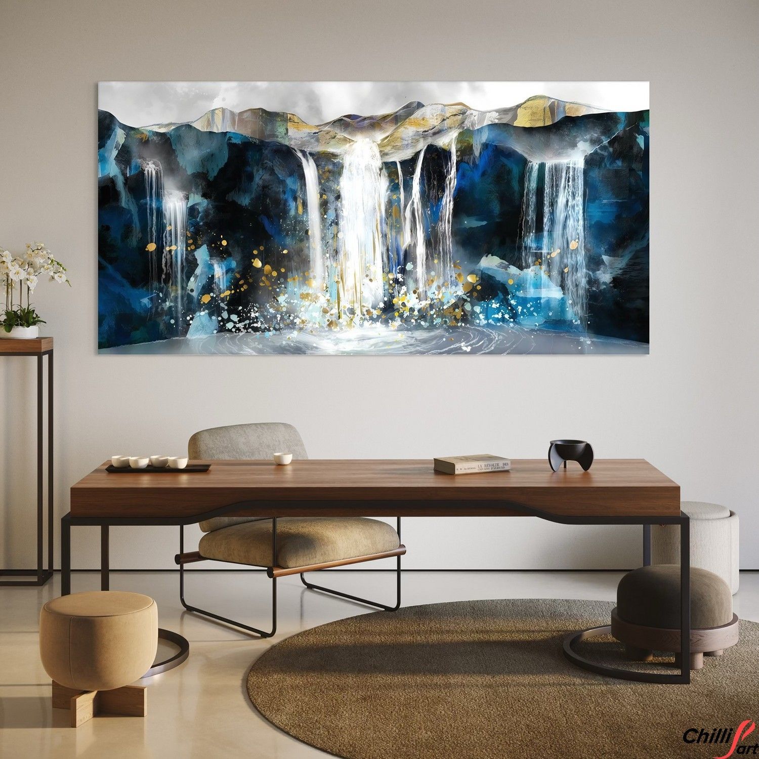 Картина Blue Abyss Waterfall