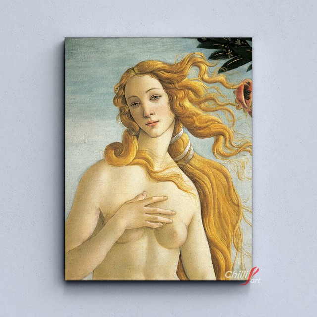 Картина Рождение Венеры, фрагмент