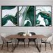 Картина Green & Gold Foil Line Abstract