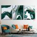Картина Green & Gold Foil Line Abstract
