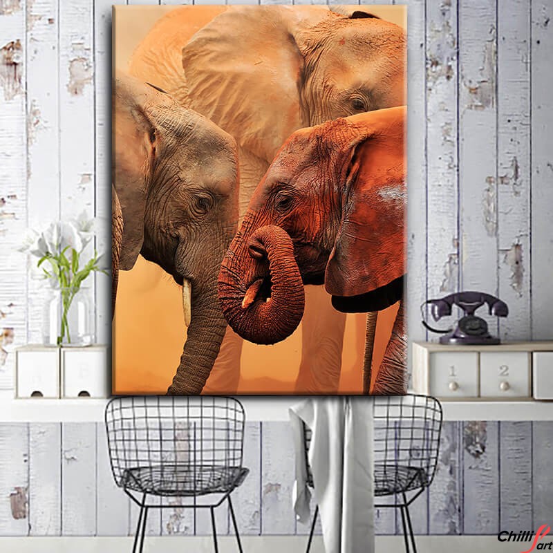 Картина Clay Elephants