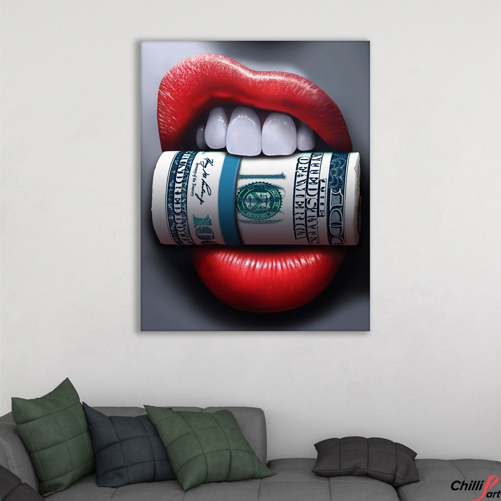 Картина Money in the teeth