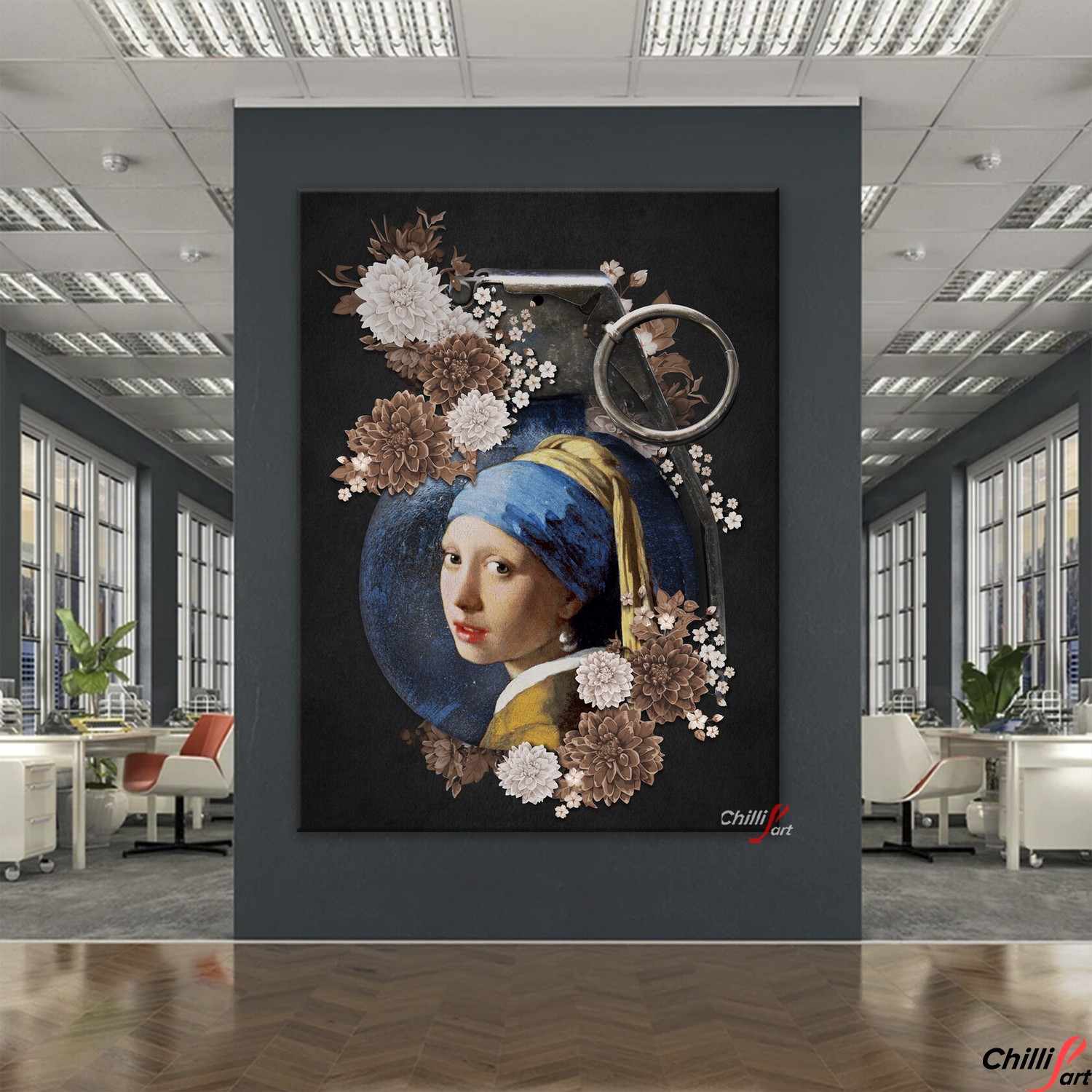 Картина Girl with a Pearl Earring grenade