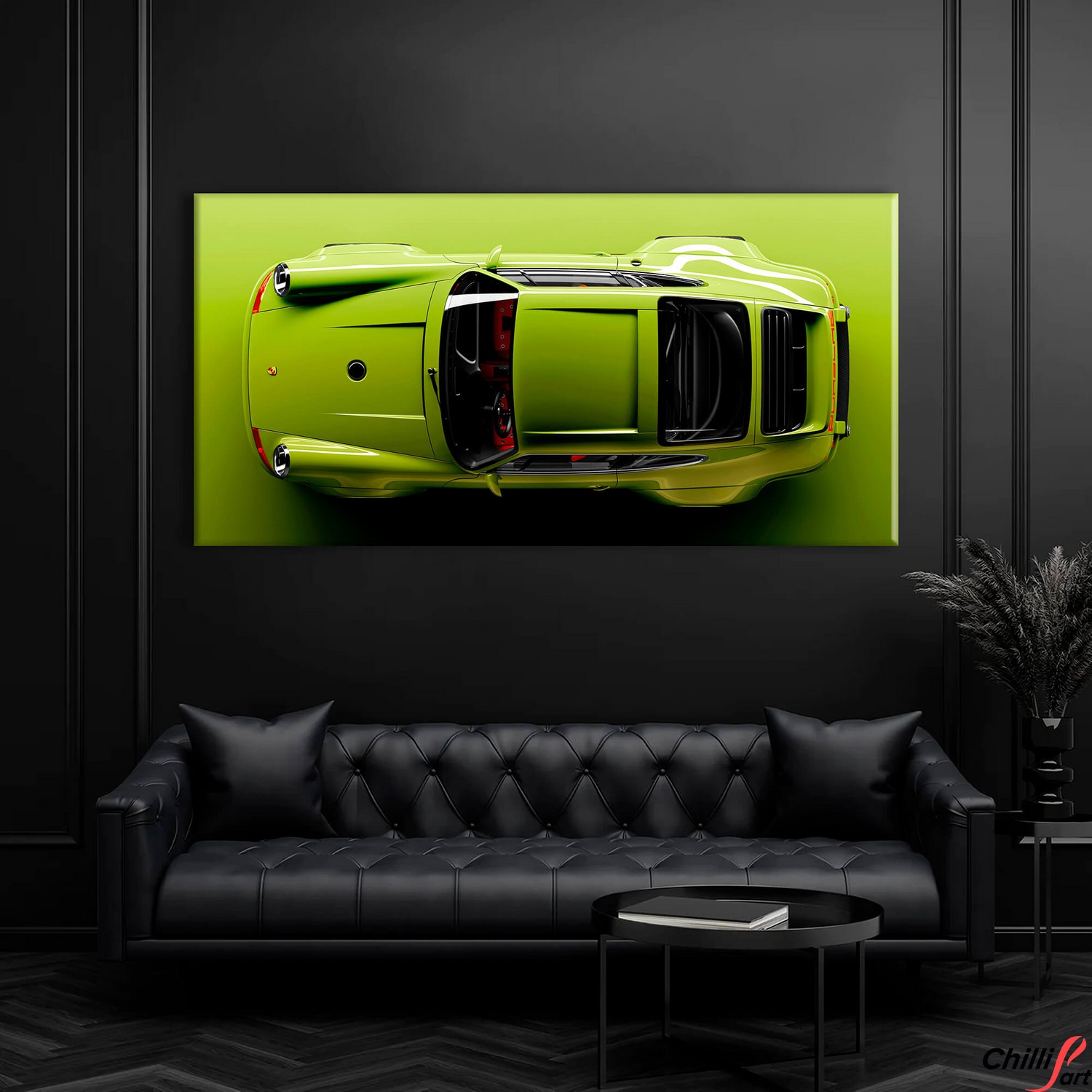 Картина Light Green Porsche 911