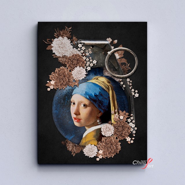 Картина Girl with a Pearl Earring grenade