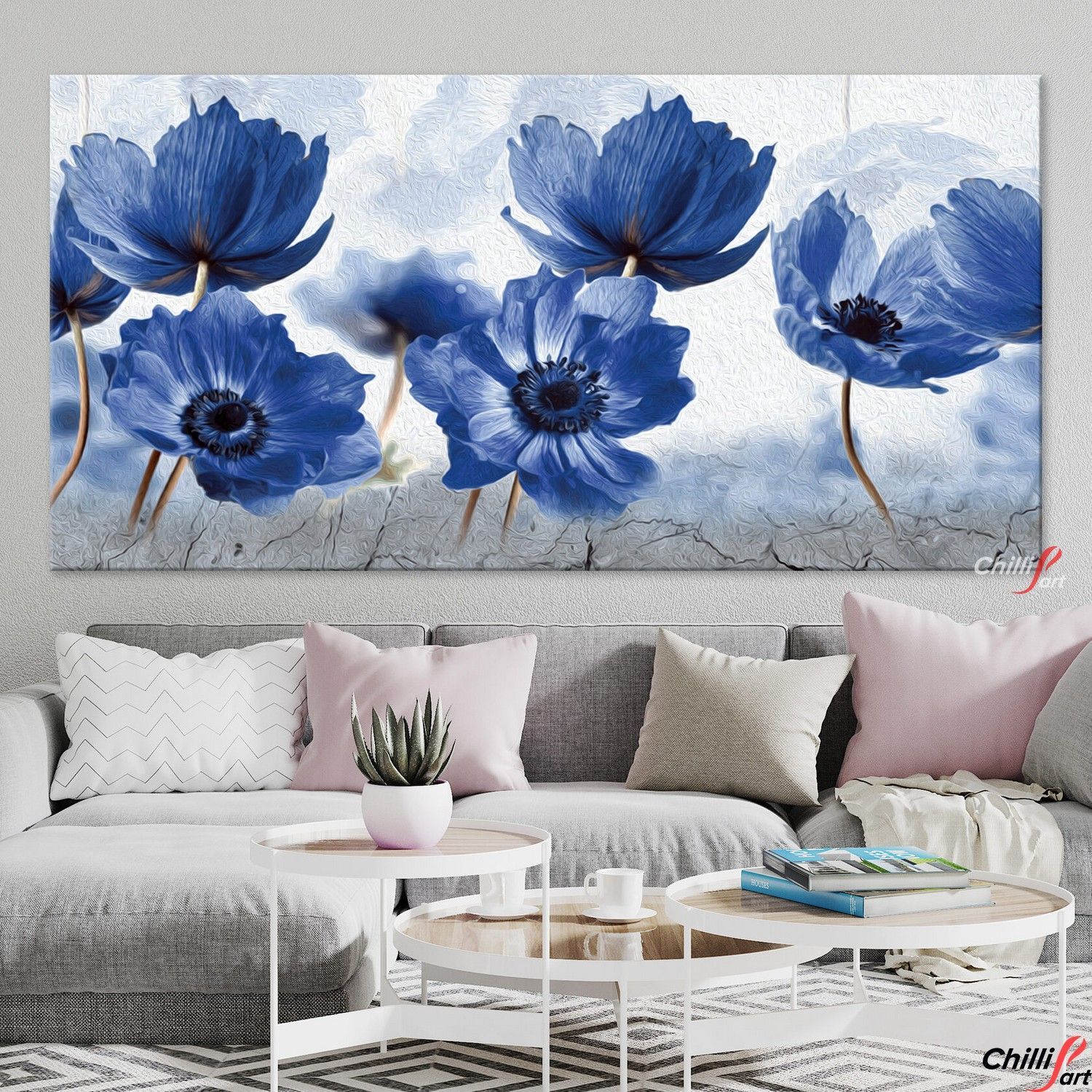 Картина Field of blue flowers