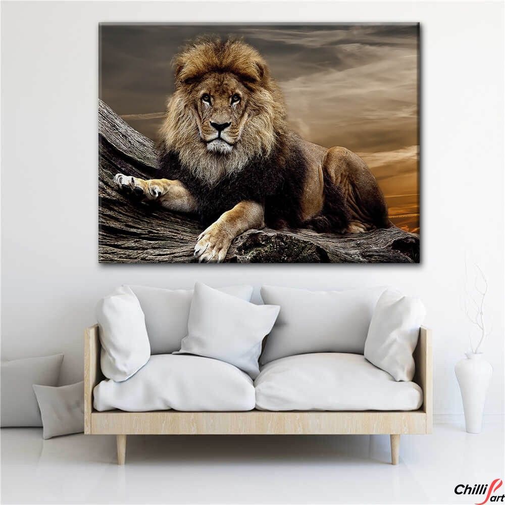 Картина Sunset Lion