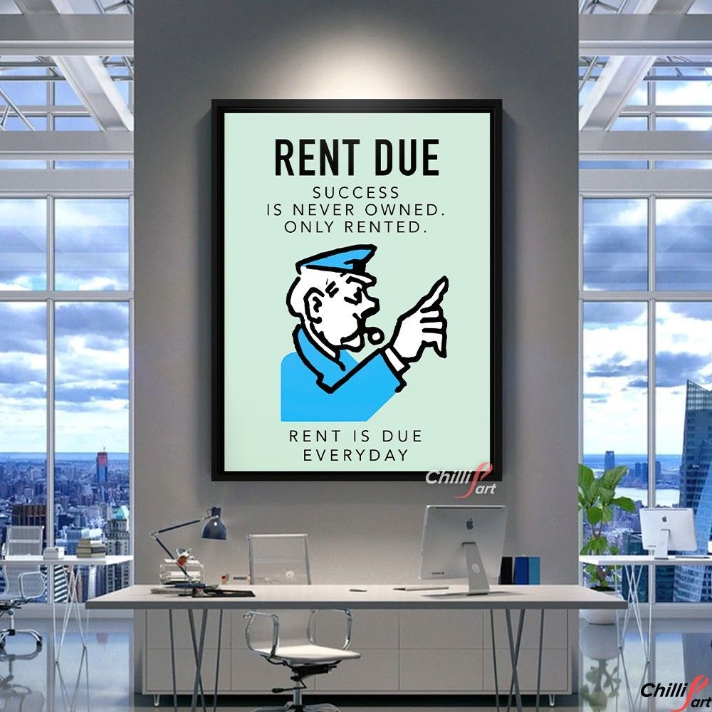 Картина RENT DUE