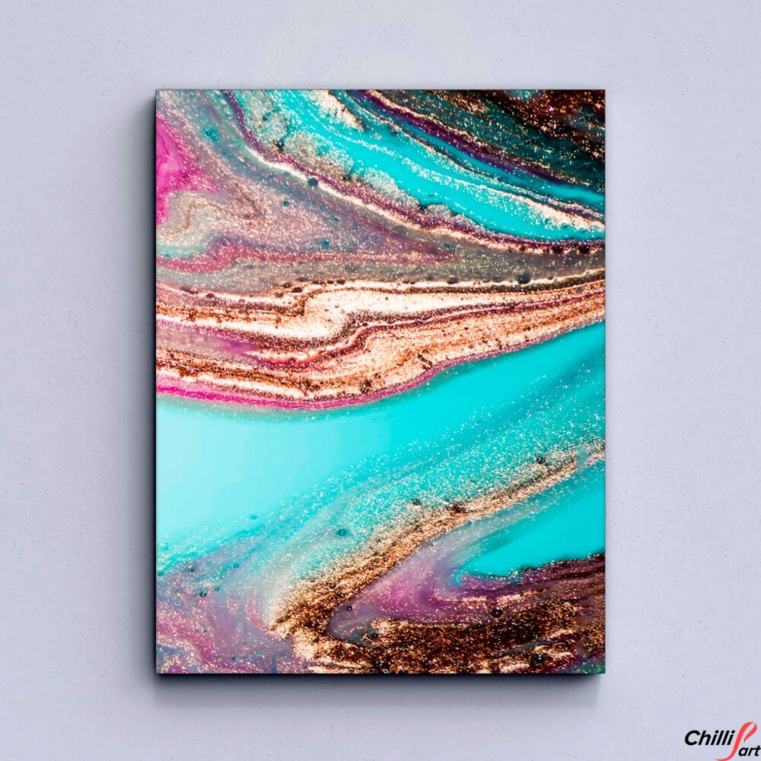 Картина Fluid Art - 3 картины 110х150 см - Без рамки