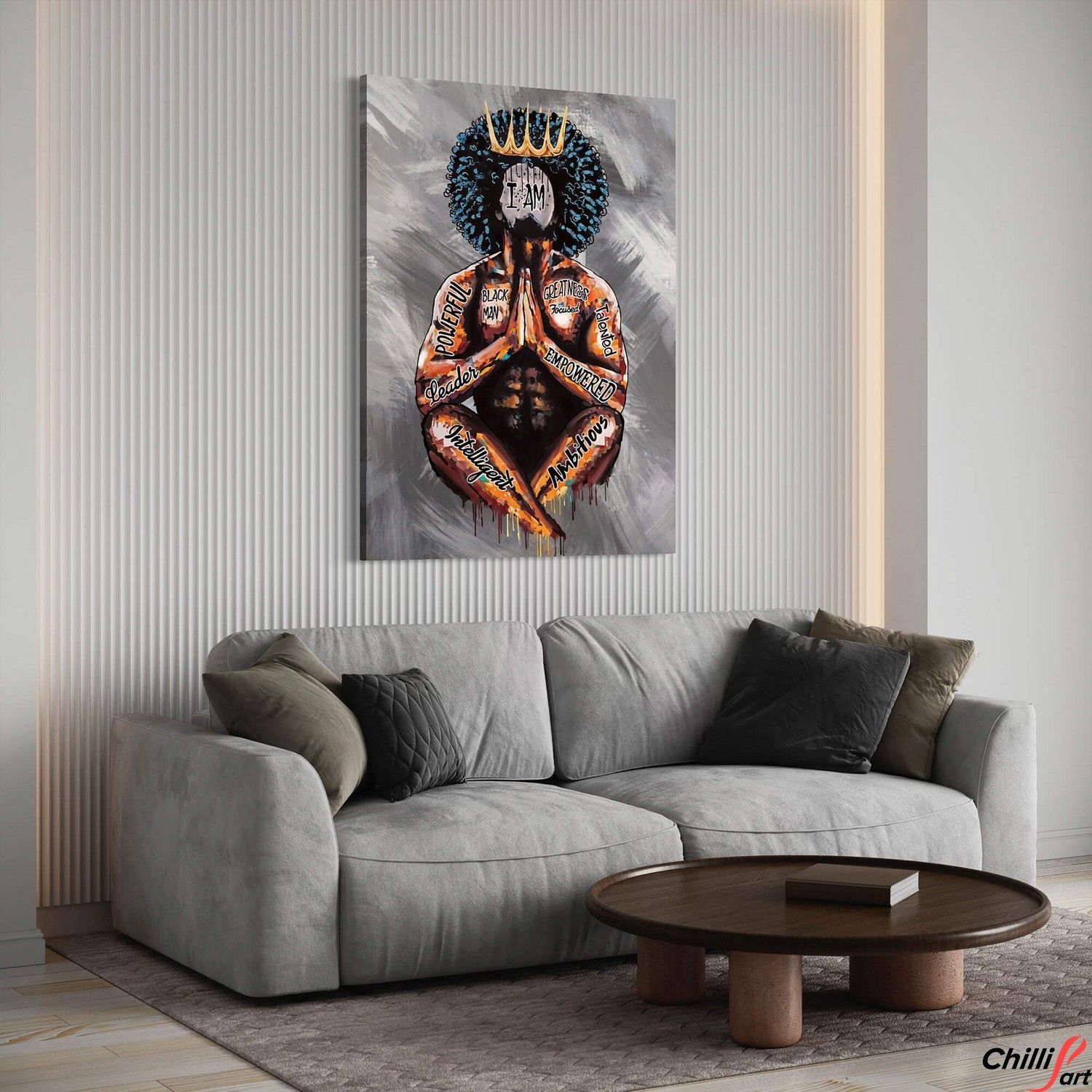 Картина Black Man With Crow 1010