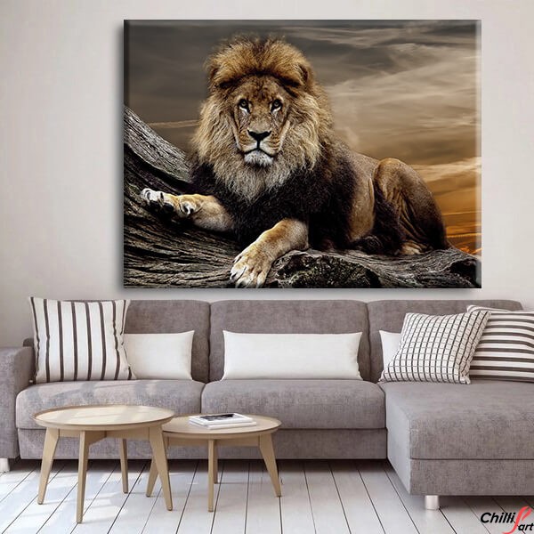Картина Sunset Lion
