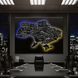 Картина Ukraine Black Map - 45х60 см - Без рамки