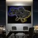 Картина Ukraine Black Map - 45х60 см - Без рамки