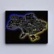 Картина Ukraine Black Map - 45х60 см - Без рамки