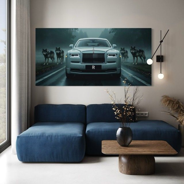 Картина Rolls Royce Phantom - White Alpha