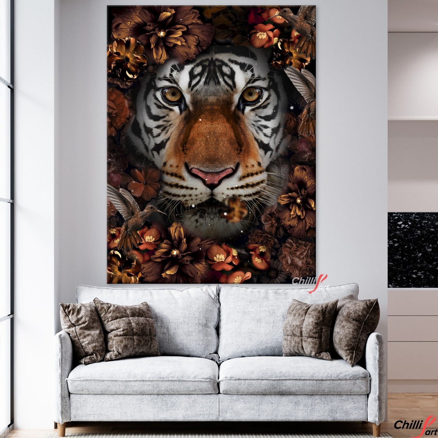 Картина Floral Tiger