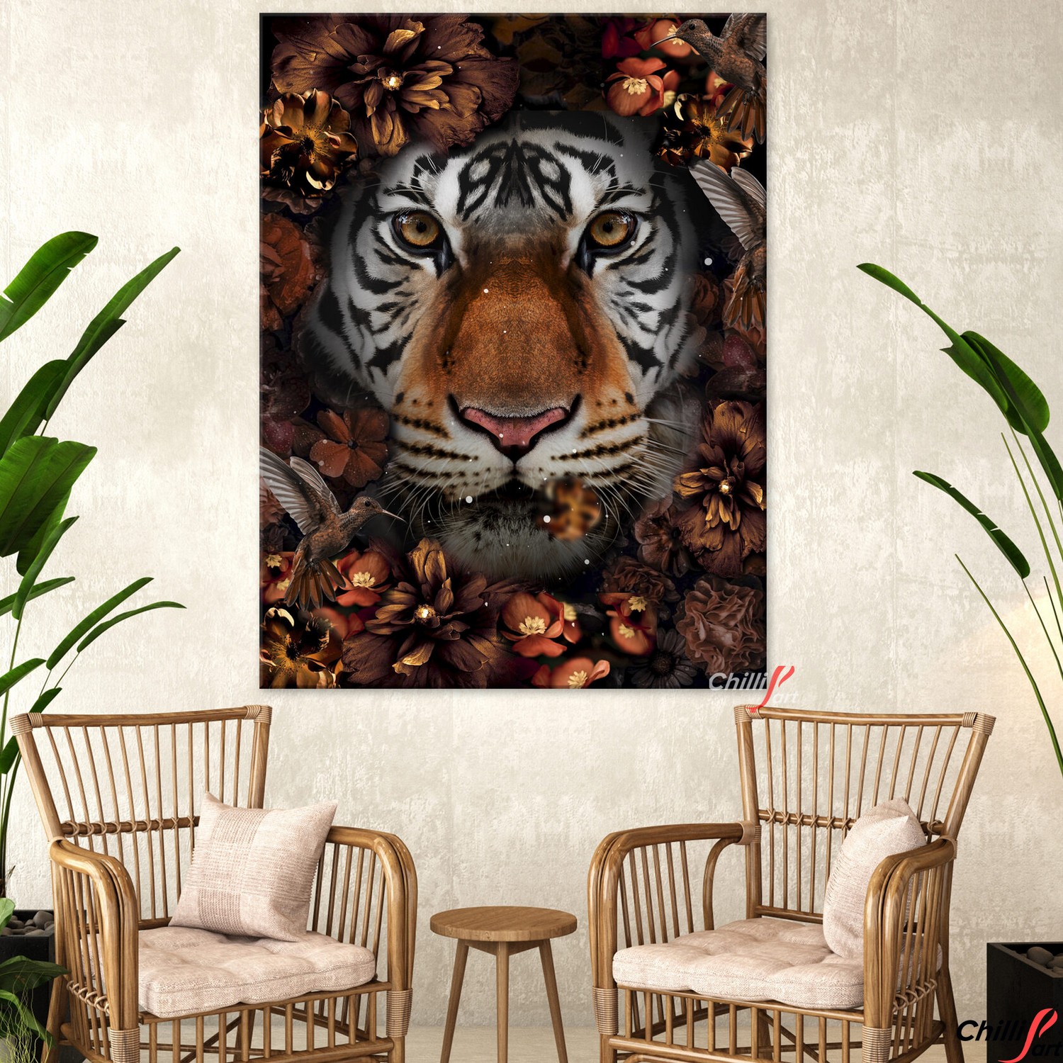 Картина Floral Tiger