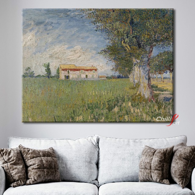Картина Ферма в пшеничном поле